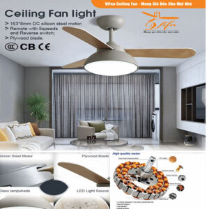 Bảng Giá Quạt Đèn Cao Cấp Vifa 2024 Mới Nhất