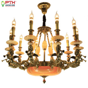 Đèn Chùm Đồng Nến CDQT – 55