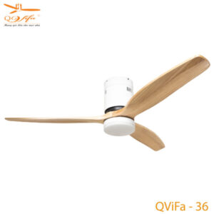 Quạt Trần Sát Trần Cánh Gỗ QViFa – 36