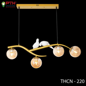 Đèn trang trí bàn ăn đôi chim THCN 220 – 21/vàng