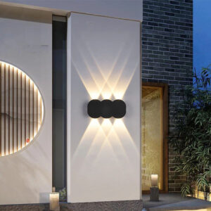 Đèn vách ngoài trời gợn sóng 6 mắt VNT – 633